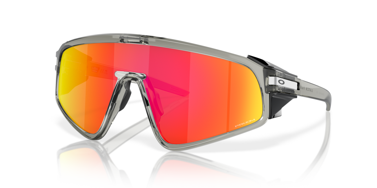Oakley LATCH PANEL Sonnenbrille mit Rahmen Grey Ink und mit Dias Prizm Ruby 35