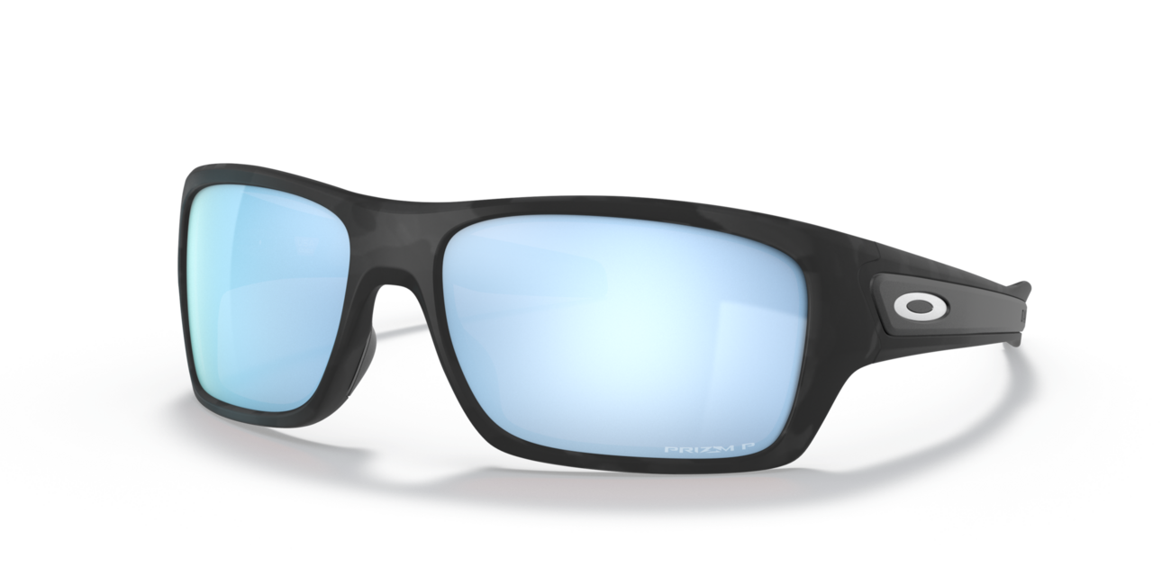 Oakley TURBINE Sonnenbrille mit Rahmen Matte Black Camo und mit Dias Prizm Deep Water Polar 65