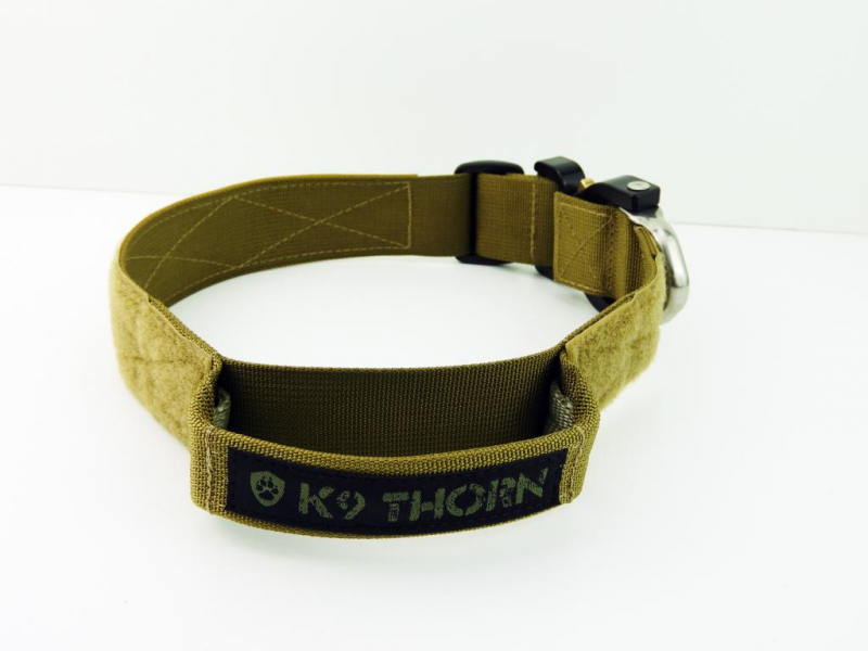 K9 Thorn Halsband mit Griff Cobra-Echo 38mm, oliv