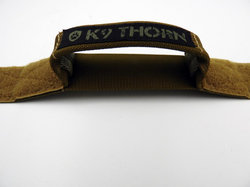 K9 Thorn Cobra-Echo 38mm halsband mit griff , dunkel kojote