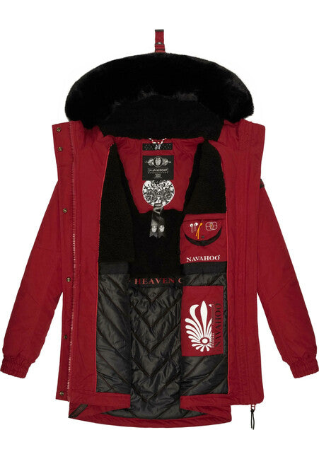 Navahoo Olessa damen Winterjacke, blood red
