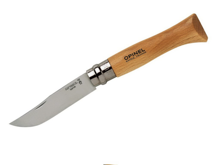 Opinel N8 aufklappbares messer inox, 19,5cm