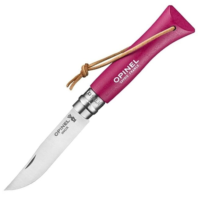 Opinel N°06 Klappmesser VRI Inox Trekking, himbeere