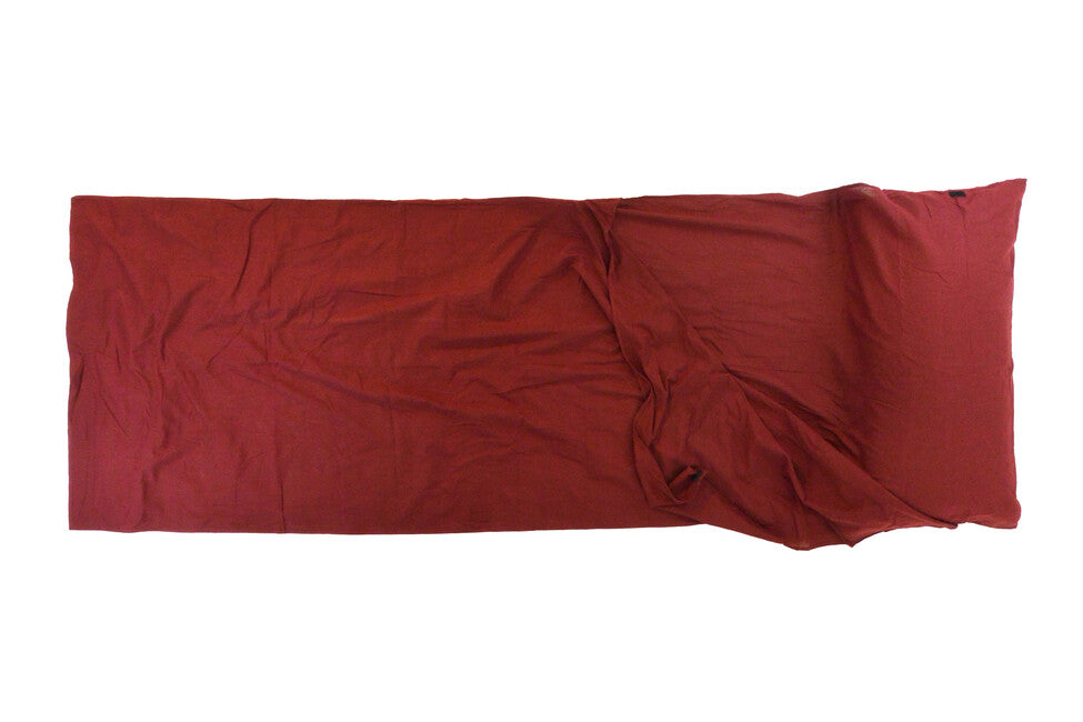 Origin Outdoors Baumwolle rechteckigen Schlafsack Liner bordeaux