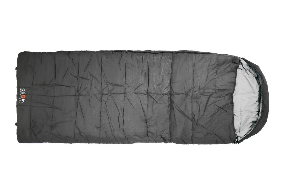 Origin Outdoors Cosy Schlafsack rechteckig anthrazit links