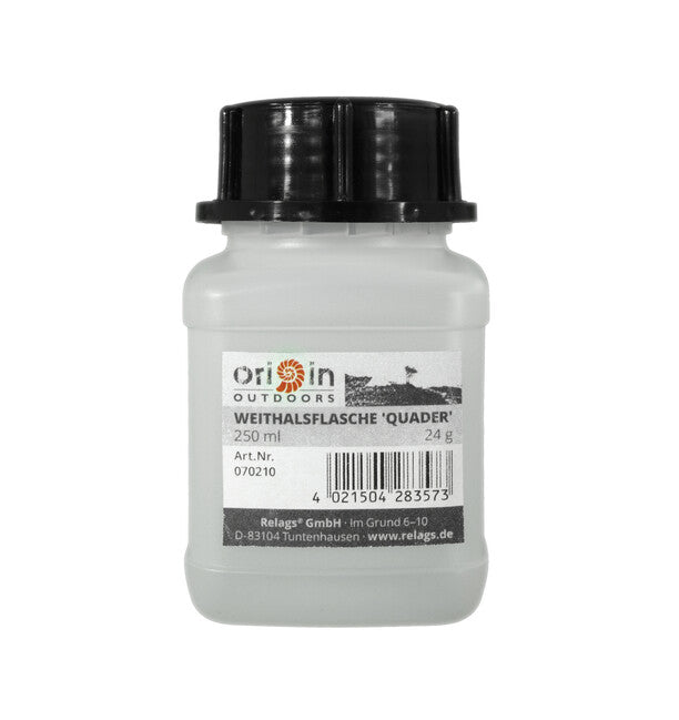 Origin Outdoors Quaderförmige Weithalsflasche 250 ml Halsdurchmesser 50 mm