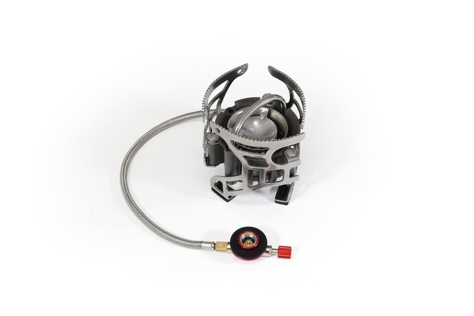 Origin Outdoors Rugged Multifuel Compact Multifuel Campingkocher mit Brennstoffflasche und Werkzeugsatz
