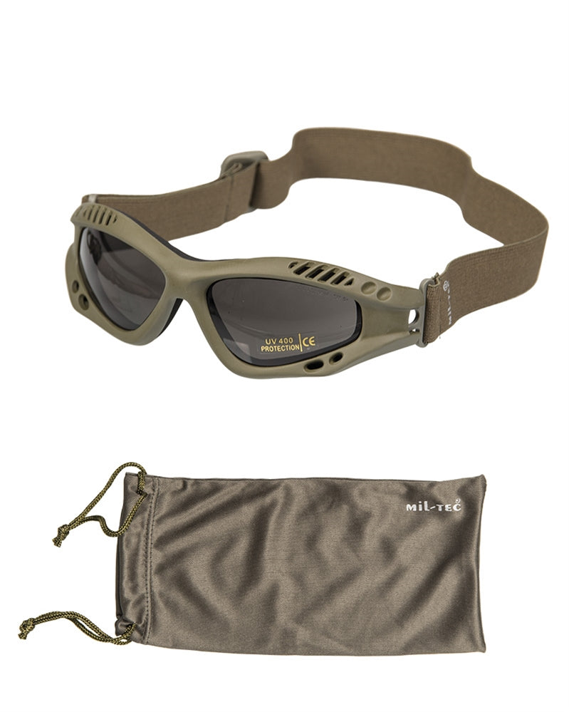Mil-Tec Brille COMMANDO AIR, smoke