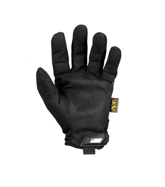Mechanix Handschuhe Original gelb s ciernym napisom