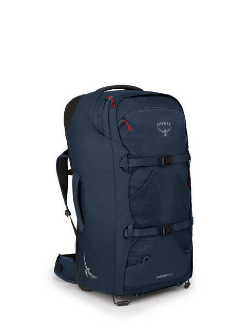 OSPREY Farpoint Wheels 65 Reisetasche auf rädern, gedämpftes Space Blue