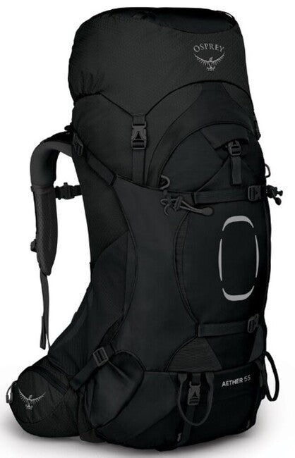 OSPREY AETHER 55 II wanderrucksack, schwarz