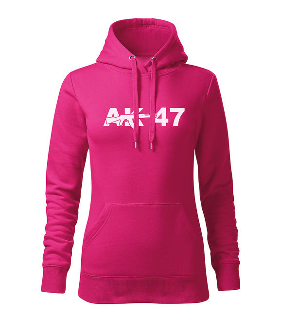 DRAGOWA damensweatshirt mit Kapuze ak47, rosa 320g/m2