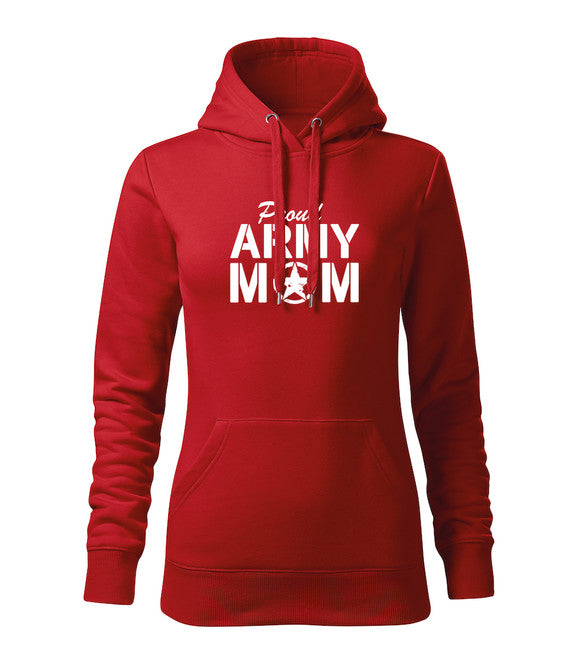 DRAGOWA dámska mikina s kapucňou army mom