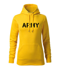 DRAGOWA Damen-Kapuzenpullover army 320 g/m², gelb