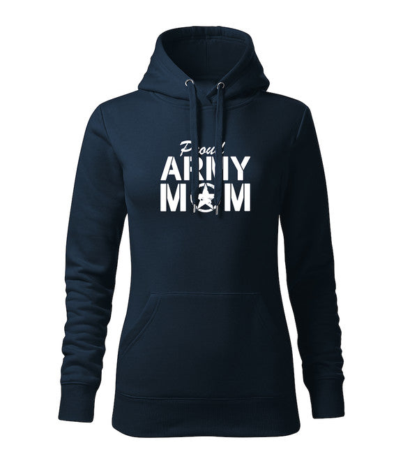 DRAGOWA dámska mikina s kapucňou proud army mom