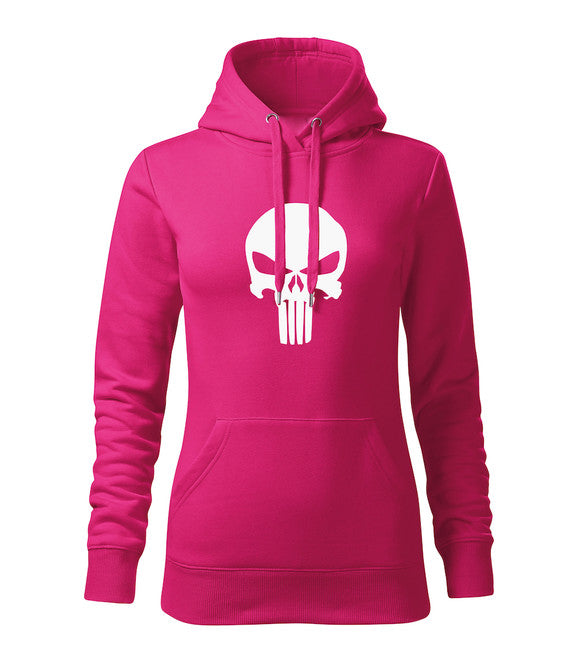 DRAGOWA damensweatshirt mit Kapuze punisher, rosa 320g/m2