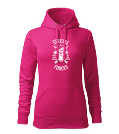 DRAGOWA Damen-Kapuzenpullover special forces 320 g/m², rosa