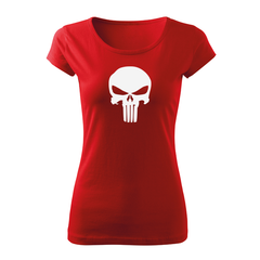DRAGOWA Damen-Kurzarm-T-Shirt Punisher 150 g/m², rot