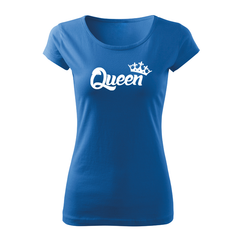 DRAGOWA γυναικείο κοντομάνικο μπλουζάκι queen 150 g/m², μπλε