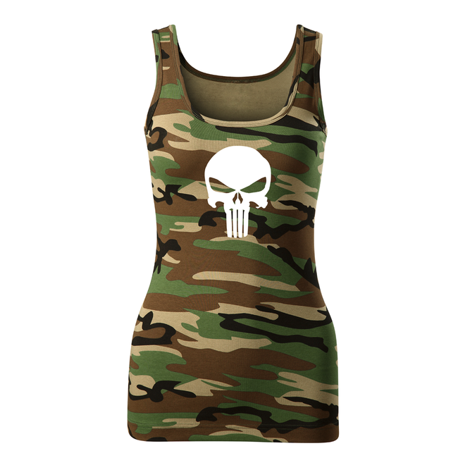 DRAGOWA damen-Top punisher, Camouflage 180g/m2