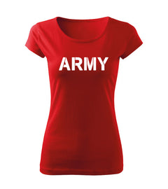 DRAGOWA Damen-T-Shirt army 150 g/m², rot