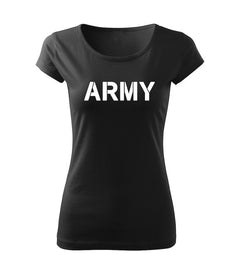 DRAGOWA Damen-T-Shirt army 150 g/m², schwarz
