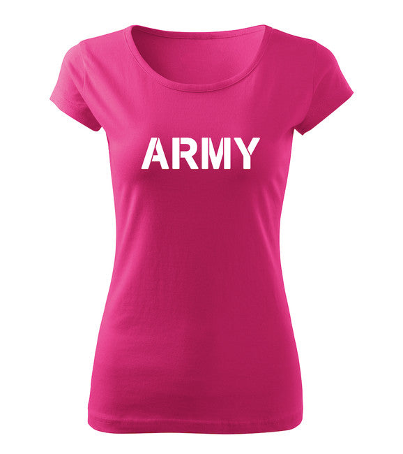 DRAGOWA damen Kurzshirt army, rosa 150g/m2