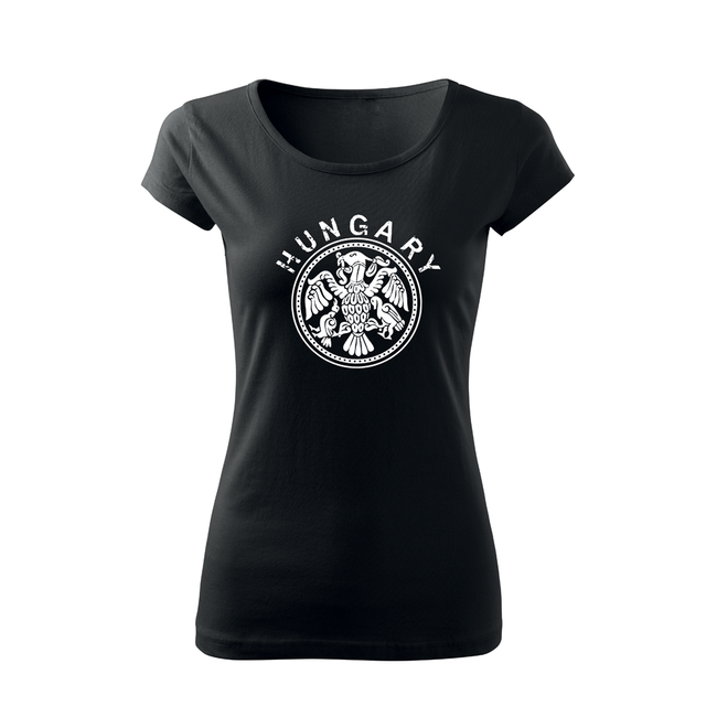 DRAGOWA damen T-shirt Hungary 150 g/m² Schwarz