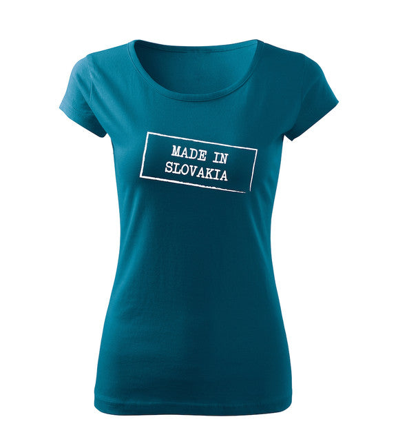 DRAGOWA damen T-shirt 150 g/m² Made in Slovakia Petrol Blue