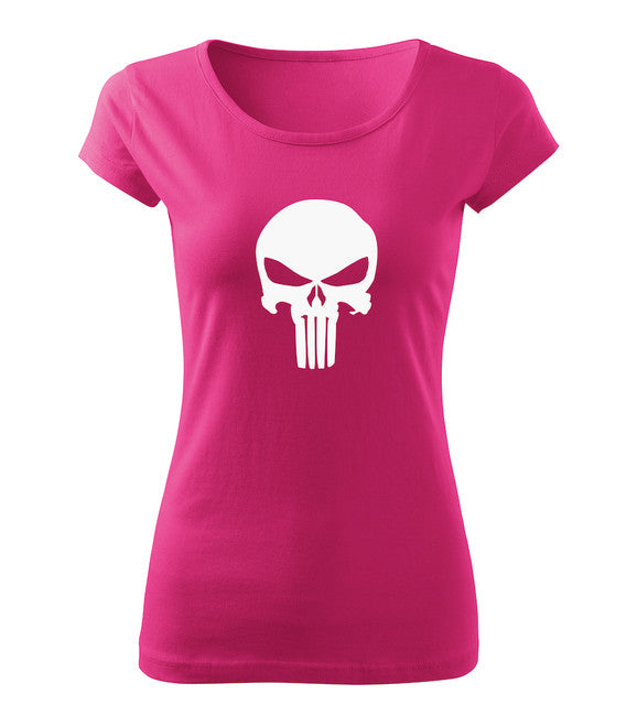 DRAGOWA damen Kurzshirt punisher, rosa 150g/m2