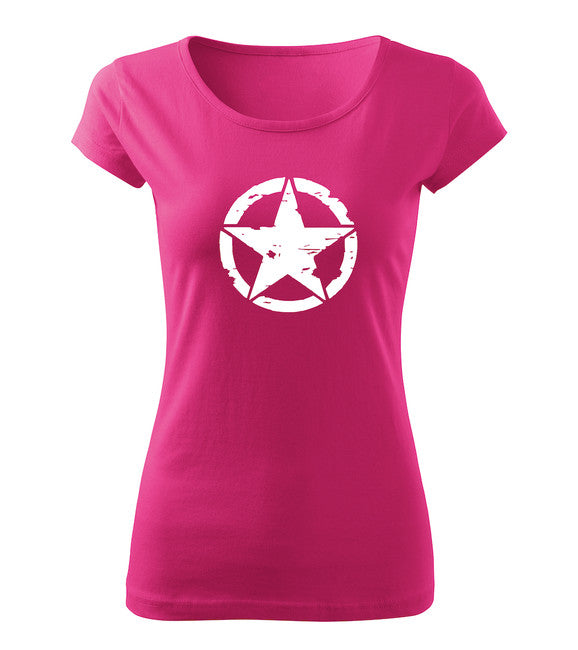 DRAGOWA damen Kurzshirt star, rosa 150g/m2