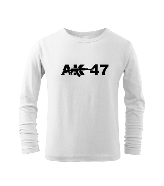 DRAGOWA kinder Langarmshirt AK47, weiß