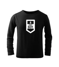 DRAGOWA παιδικό μακρυμάνικο μπλουζάκι army boy, μαύρο