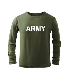DRAGOWA Kinder-Langarmshirt army, oliv