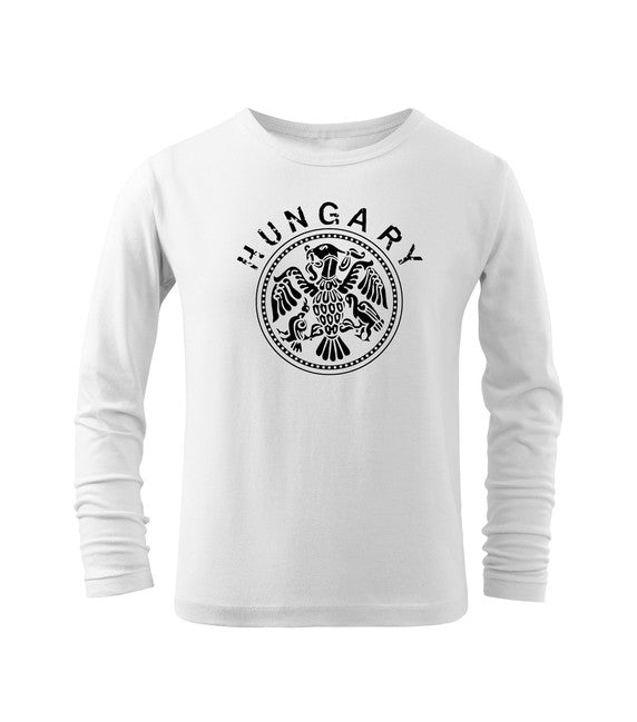 DRAGOWA kinder-Langarmshirt Ungarn, weiß