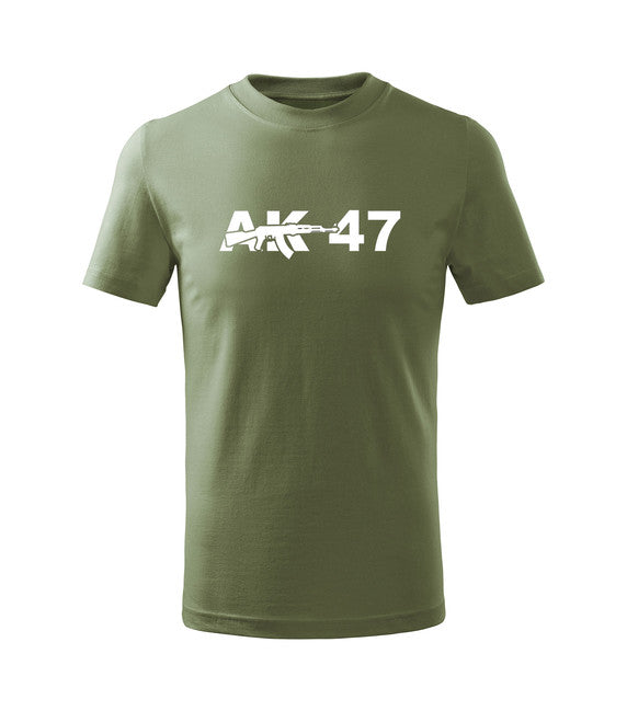 DRAGOWA kinder Kurzarmshirt AK47, olivgrün
