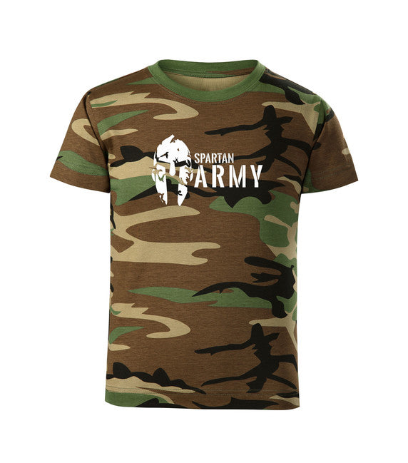 DRAGOWA kinder Kurzarmshirt Spartan army, woodland