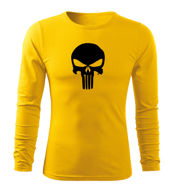 DRAGOWA Fit-T langärmliges T-shirt punisher, gelb 160g/m2