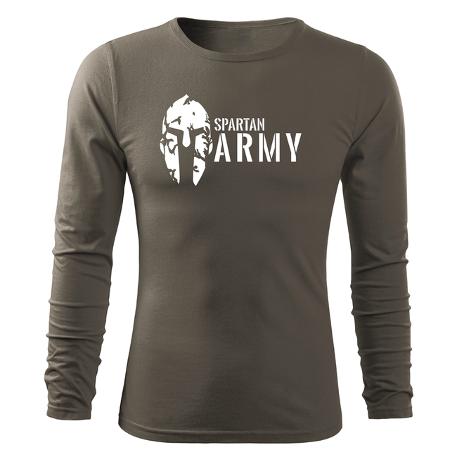 DRAGOWA Fit-T langärmliges T-shirt 160g/m2 spartan army, olivgrün