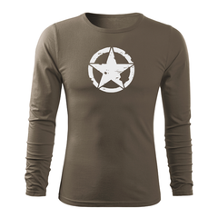DRAGOWA Fit-T Langarmshirt star 160 g/m², oliv