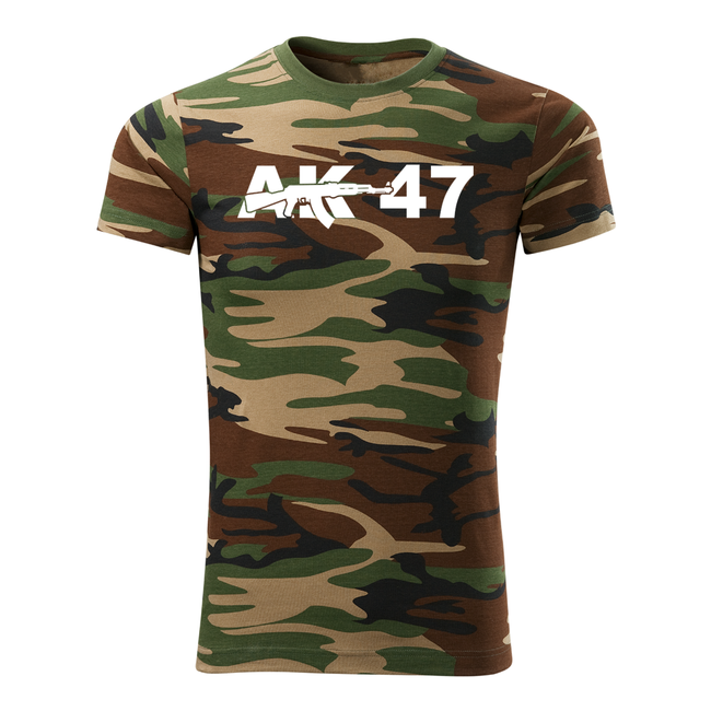 DRAGOWA Kurz-T-shirt ak47, camouflage 160g/m2