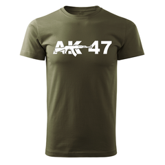 DRAGOWA Kurzarm-T-Shirt AK-47 160 g/m², oliv