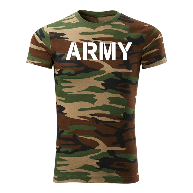 DRAGOWA Kurz-T-shirt army, woodland 160g/m2