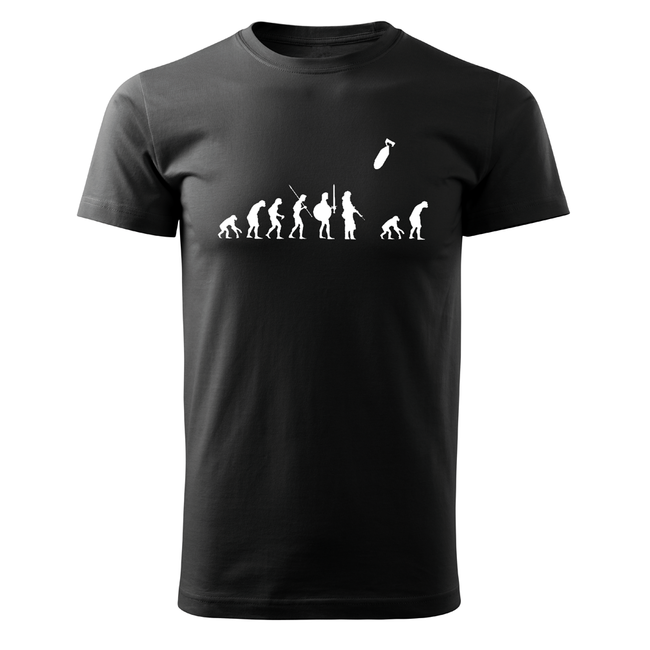 DRAGOWA Kurz-T-shirt Evolution, schwarz 160g/m2