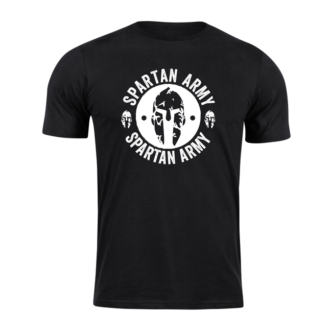 DRAGOWA Kurz-T-shirt spartan army Archelaos, schwarz 160g/m2
