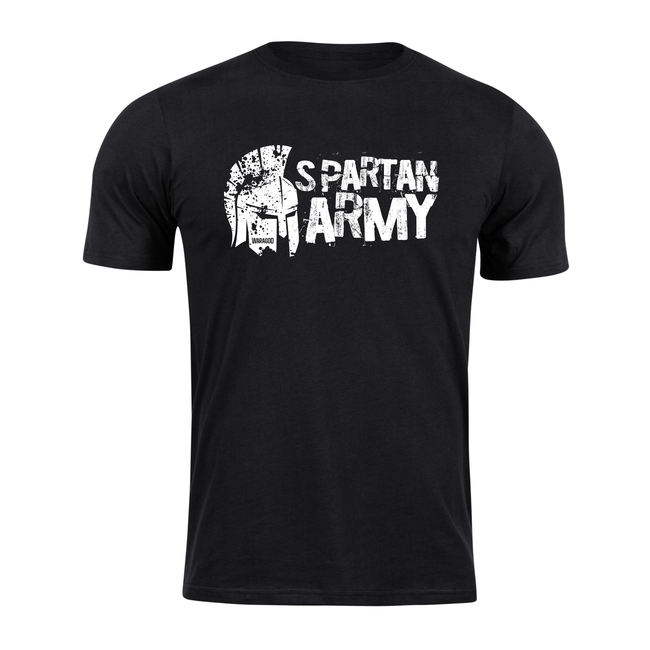 DRAGOWA Kurz-T-shirt spartan army Aristón, schwarz 160g/m2