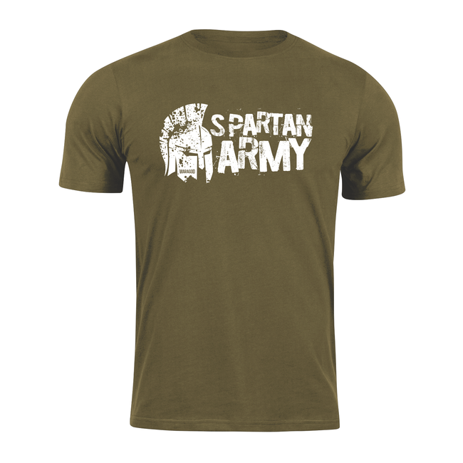 DRAGOWA Kurz-T-shirt spartan army Aristón, olive 160g/m2