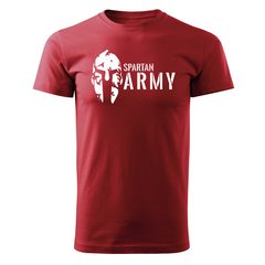 DRAGOWA Kurzarm-T-Shirt Spartan army 160 g/m², rot