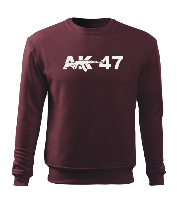 DRAGOWA herren-Sweatshirt AK-47, bordeaux 300g/m2