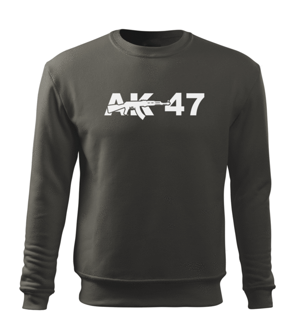 DRAGOWA herren-Sweatshirt AK-47, grau 300g/m2
